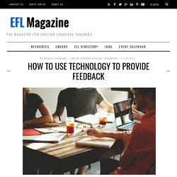 How To Use Technology To Provide Feedback