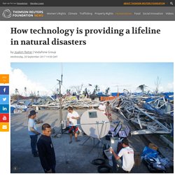 How technology is providing a lifeline in natural disasters