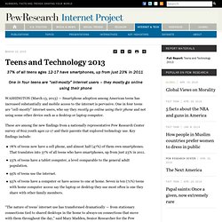 Teens and Technology 2013