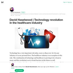 Technology trend in the healthcare sector