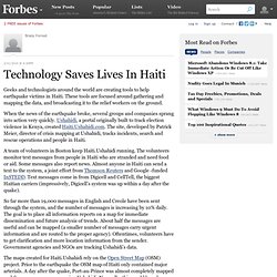 Technology Saves Lives In Haiti - Forbes.com