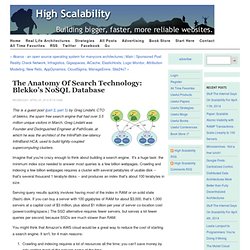 The Anatomy of Search Technology: blekko’s NoSQL database