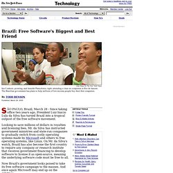 The New York Times > Technology > Brazil: Free Software's Bigges