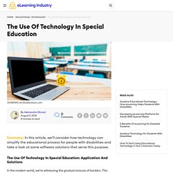 The Use Of Technology In Special Education