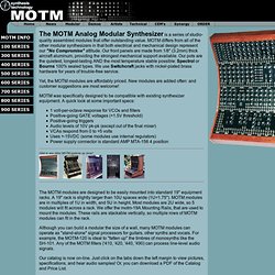 MOTM Modular Synthesizer