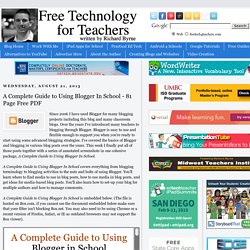 A Complete Guide to Using Blogger In School - 81 Page Free PDF
