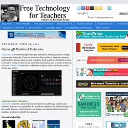 Online 3D Models of Molecules