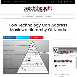How Technology Can Address Maslow’s Hierarchy Of Needs