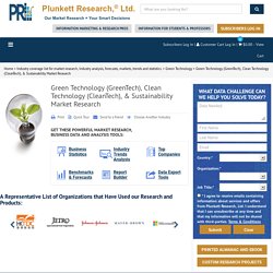 Green Technology (GreenTech) Clean Technology Market Research-Access Industry Trends, Business Statistics, Forecasts, Revenues, Technologies, Mailing Lists