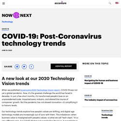 Report: COVID-19:Technology Trends Revisited