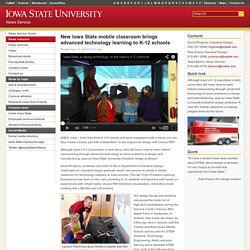 New Iowa State mobile classroom brings advanced technology learning to K-12 schools