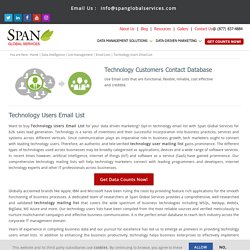 Technology Users Email List