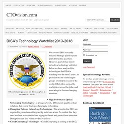DISA's Technology Watchlist 2013-2018
