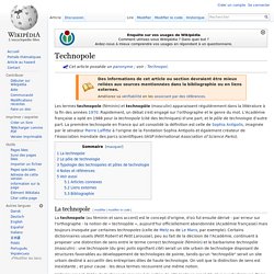 Technopole - Wikip?dia