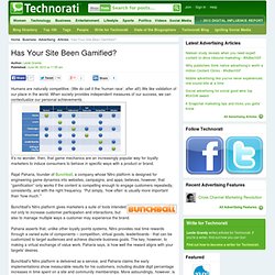 Has Your Site Been Gamified? - Technorati Advertising