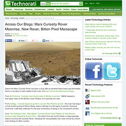 Across Our Blogs: Mars Curiosity Rover Moonrise, New Rover, Billion Pixel Marsscape