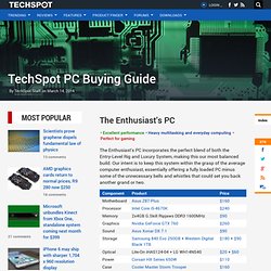 PC Buying Guide > The Enthusiast's PC