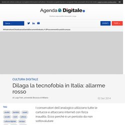 Dilaga la tecnofobia in Italia: allarme rosso