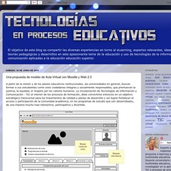 Tecnologías en procesos educativos: Una propuesta de modelo de Aula Virtual con Moodle y Web 2.0