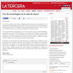 Uso de tecnologías en la sala de clases