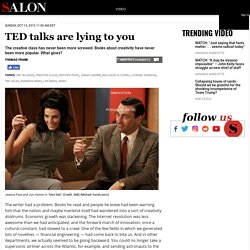 TED talks are lying to you