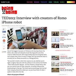 TED2013: Interview with creators of Romo iPhone robot