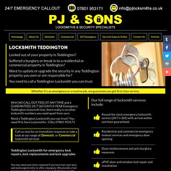 Teddington Locksmith - Locksmiths in Teddington - PJ & Sons