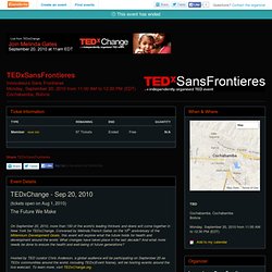 TEDxSansFrontieres - Innovation - Entrepreneurship- Eventbrite