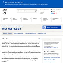 Teen depression