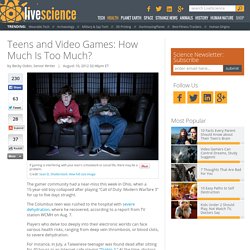 Teens and Video Games: How Much Is Too Much?