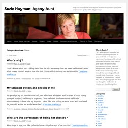 Suzie Hayman: Agony Aunt