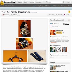 Teeny Tiny Fold-Up Shopping Tote