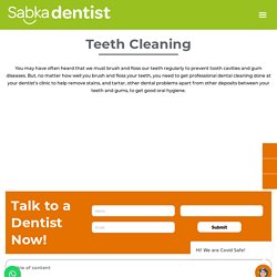 Dentist teeth cleaning