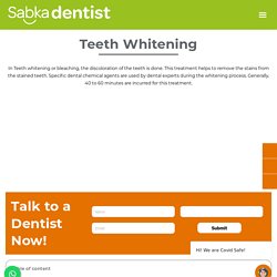 Teeth whitening dentist