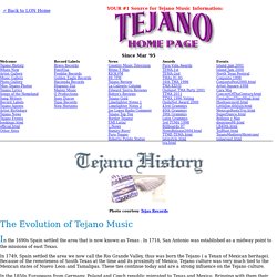 Tejano Music History