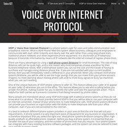 Telco ICT - VOIP or Voice Over Internet Protocol