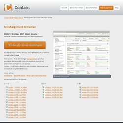 Téléchargement de Contao CMS Open Source - Contao CMS Open Source