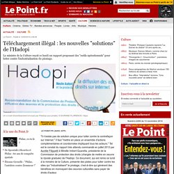 Téléchargement illégal : les nouvelles "solutions" de l'Hadopi