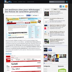 Les meilleurs sites pour télécharger des Polices de caractères gratuites