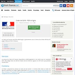 Télécharger Code civil 2016 - PDF en ligne (gratuit)