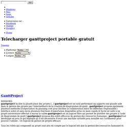 Telecharger ganttproject portable gratuit