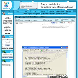 Télécharger Glovepie 0.43: Contrôler le PC avec la Wiimote - Wii Info