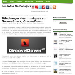 Télécharger des musiques sur GrooveShark, GrooveDown