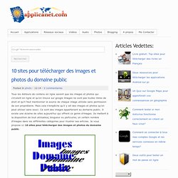 10 sites pour télécharger des images et photos du domaine public