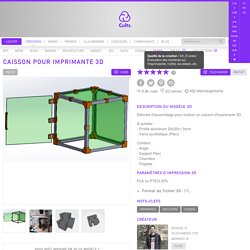 Télécharger modèle 3D gratuit Caisson pour imprimante 3D