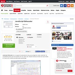 Télécharger JavaScript Obfuscator