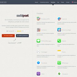 Télécharger MobiPast – Logiciel espion gratuit pour iPhone et Android – Fonctions