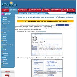Télécharger un article Wikipédia sous la forme d'un PDF - Tous les navigateurs