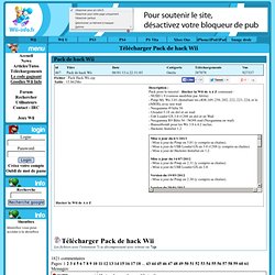 Télécharger Pack de hack Wii - Wii Info