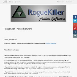 Télécharger RogueKiller (Site Officiel) - Aurora